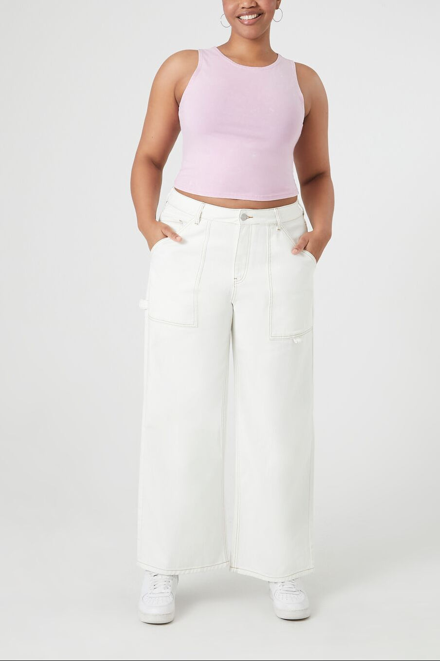  Forever 21 Plus Size Cropped Tank Top - agave - Bonton