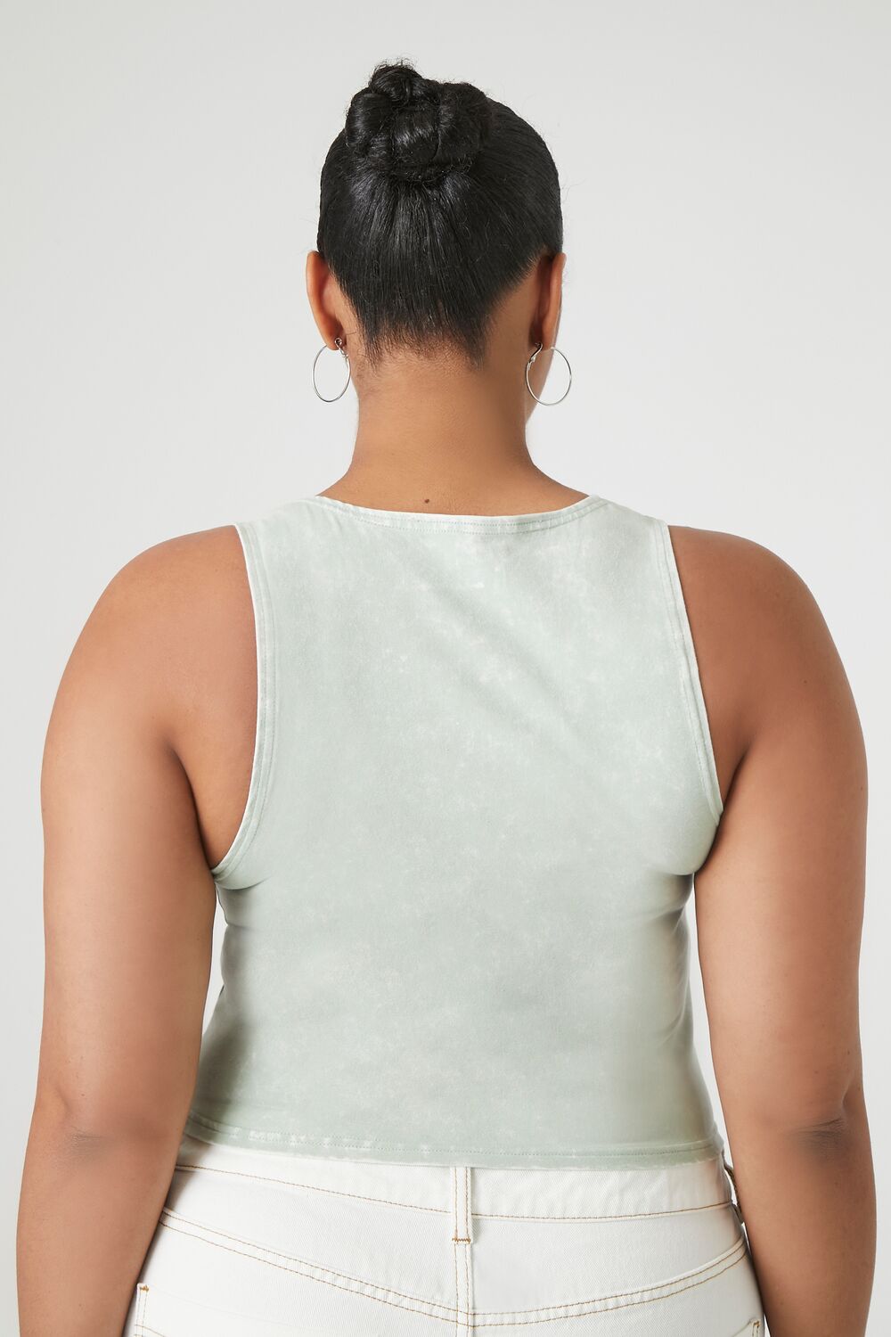  Forever 21 Plus Size Cropped Tank Top - agave - Bonton