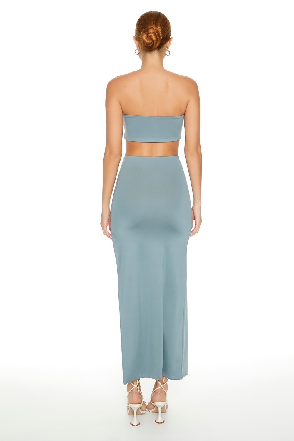  Forever 21 Sculpt Cutout Tube Maxi Dress - turkish tile - Bonton