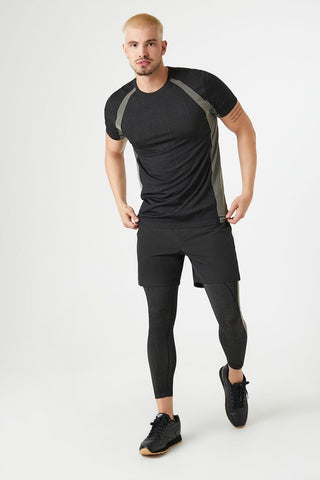 Pinstriped Colorblock Tee