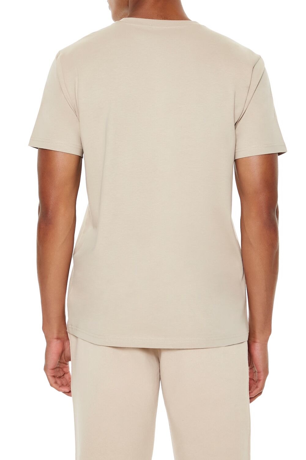  Forever 21 Basic Cotton Crew Tee - taupe - Bonton
