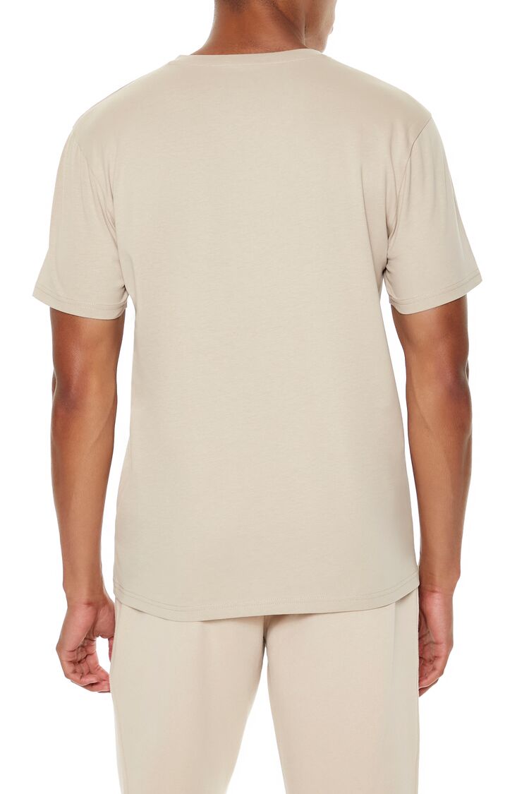  Forever 21 Basic V-Neck Tee - taupe - Bonton