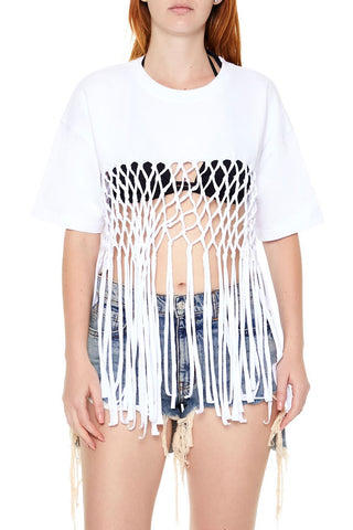 Crochet Fringe Tee
