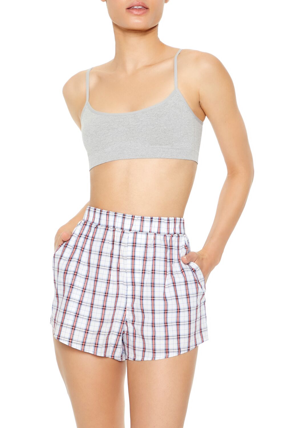  Forever 21 Seamless Knit Bralette - heather-grey - Bonton