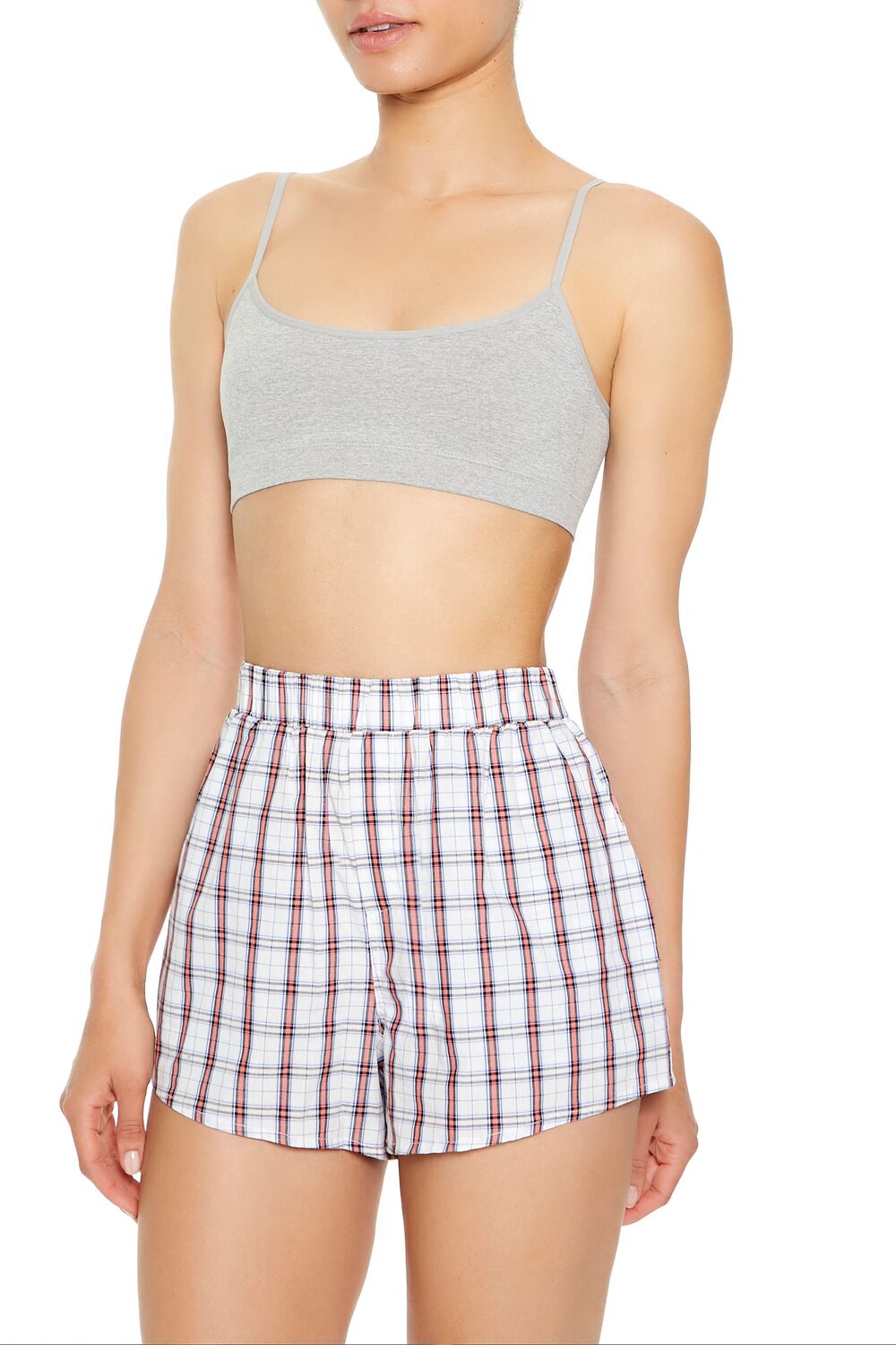  Forever 21 Seamless Knit Bralette - heather-grey - Bonton