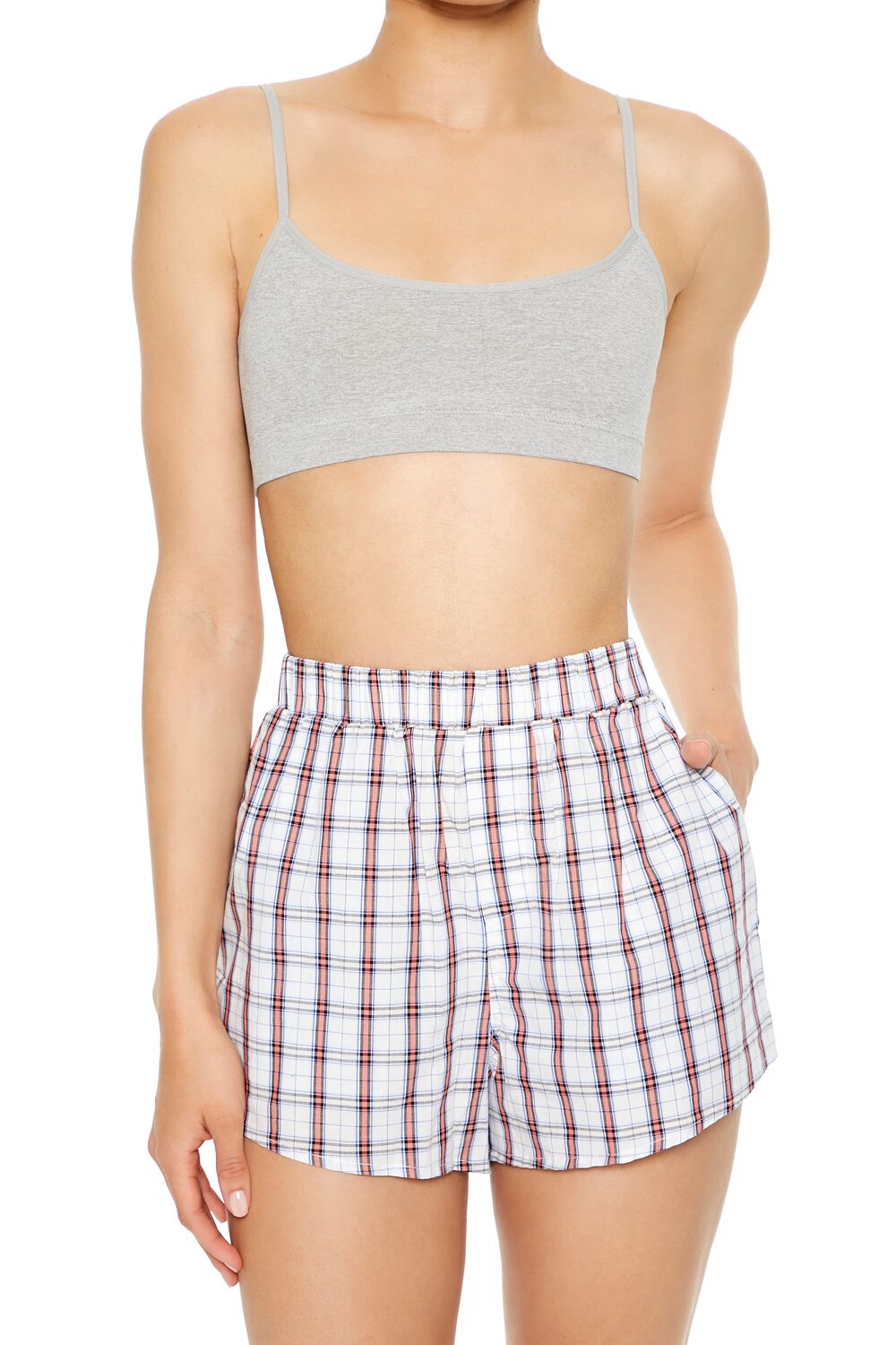  Forever 21 Seamless Knit Bralette - heather-grey - Bonton