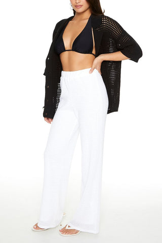 Crochet Straight-Leg Pants