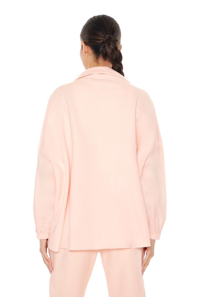  Forever 21 Active Half-Zip Fleece Pullover - nude pink - Bonton