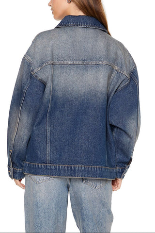 Stone Wash Denim Trucker Jacket