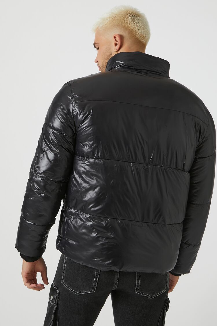  Forever 21 Quilted Puffer Jacket - black-swatch - Bonton