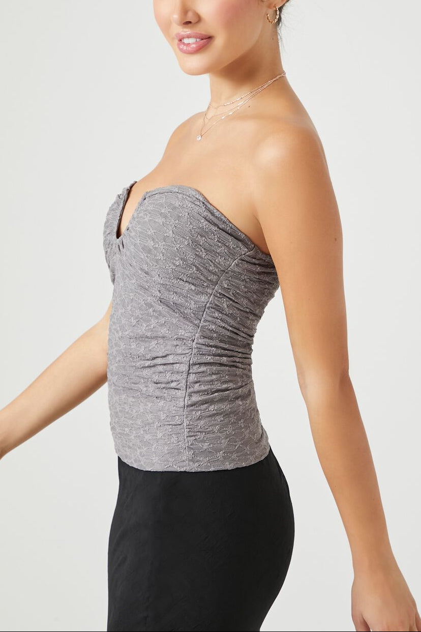  Forever 21 Sweetheart Tube Top - dusty lavender - Bonton