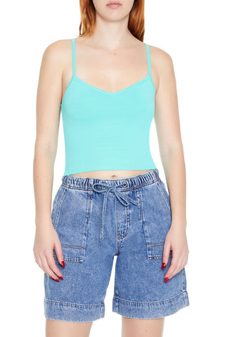 Sweater-Knit Cropped Cami