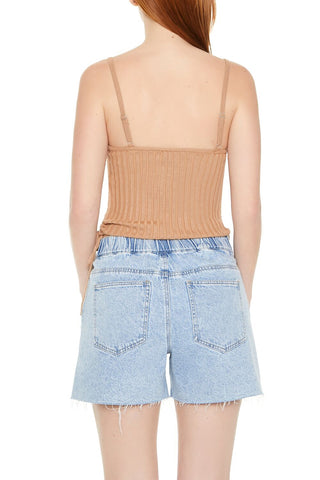 Ribbed Sweater-Knit Cami