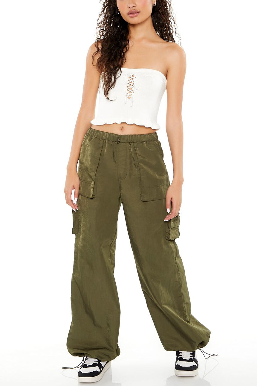  Forever 21 Sweater-Knit Ruffle Tube Top - white - Bonton