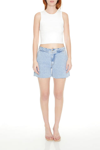 Sweater-Knit Cropped Tank Top