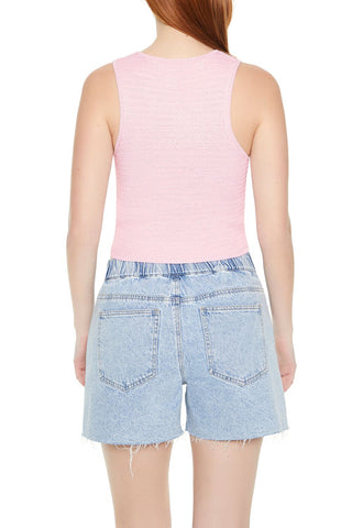 Sweater-Knit Cropped Tank Top