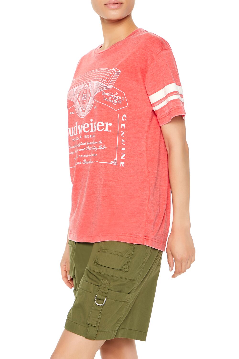  Forever 21 Budweiser Graphic Tee - red multi - Bonton