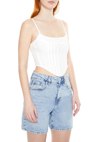 Floral Eyelet Bow Cami