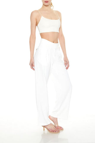 Mid-Rise Straight Pants