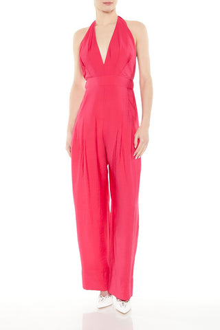 Halter Wide-Leg Jumpsuit