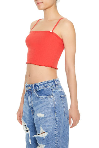 Rosette Lettuce-Edge Cropped Cami