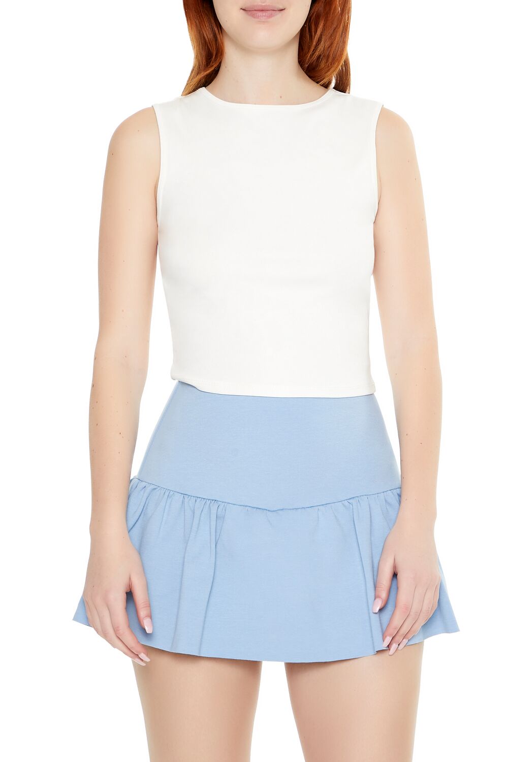  Forever 21 Cutout Tank Top - black - Bonton