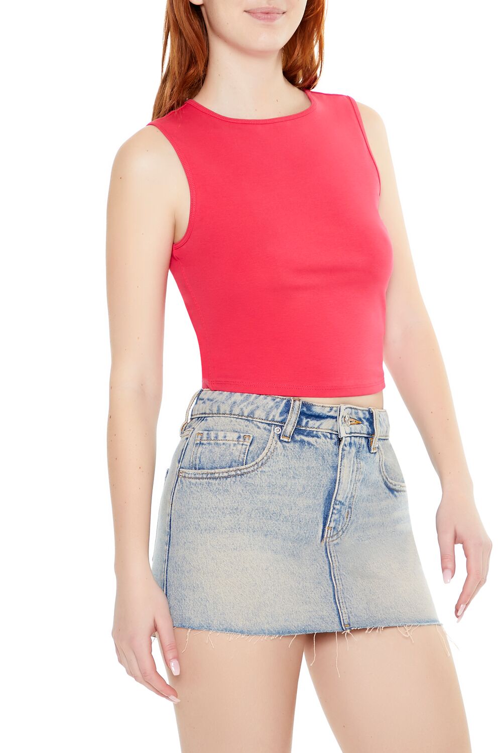  Forever 21 Cutout Tank Top - black - Bonton