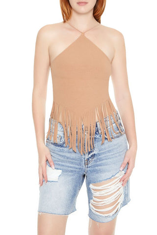 Fringe Cropped Cami