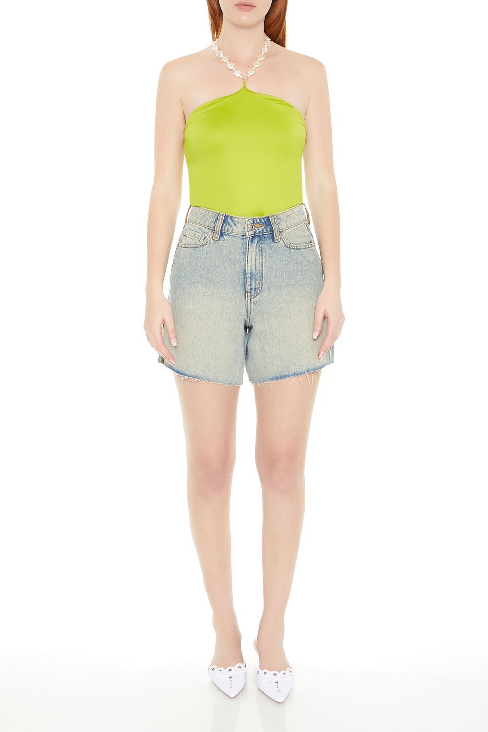  Forever 21 Contour Sculpt Faux Pearl Bodysuit - black - Bonton