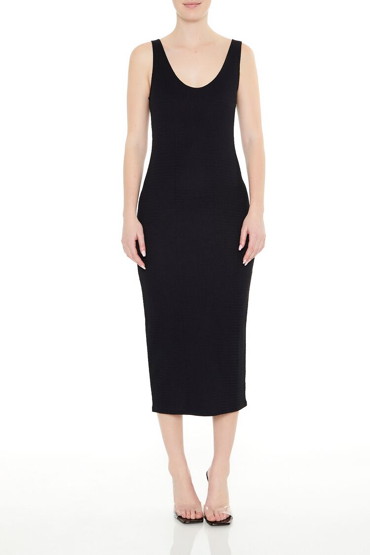  Forever 21 Tank Midi Dress - black-swatch - Bonton