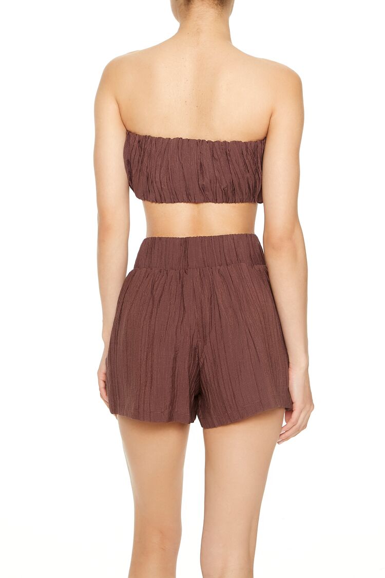  Forever 21 Bubble Bandeau Top - white - Bonton