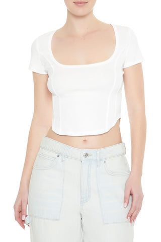 Mineral Wash Cropped Tee