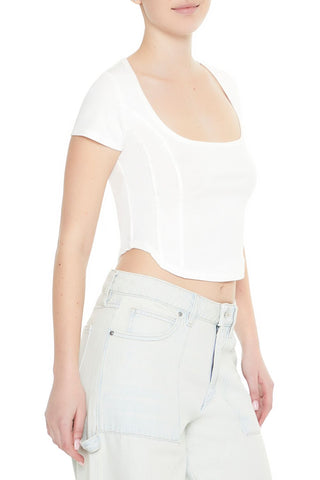 Mineral Wash Cropped Tee