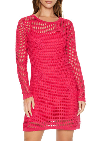 Crochet Flower Combo Dress