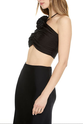 Rosette Halter Crop Top