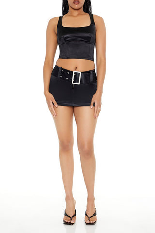 Square-Neck Crop Top