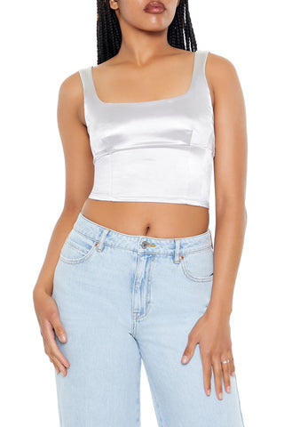 Square-Neck Crop Top