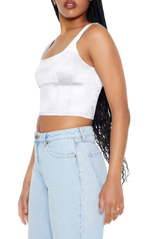 Square-Neck Crop Top