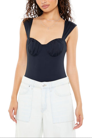 Ruched Sweetheart Bodysuit