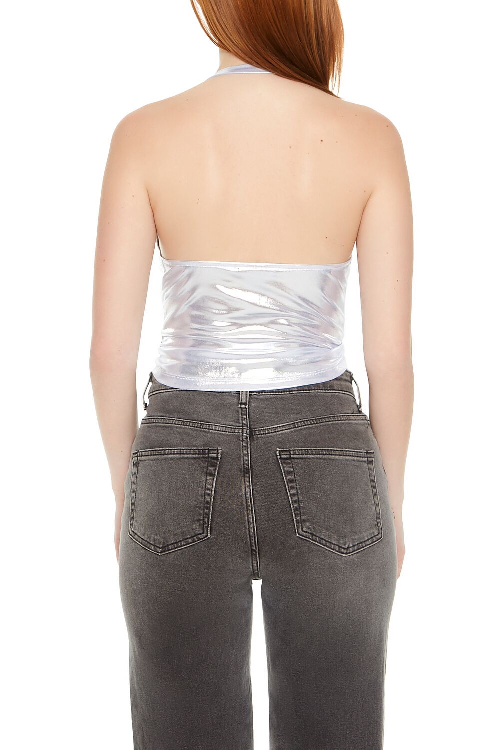  Forever 21 Seamless Halter Crop Top - black - Bonton