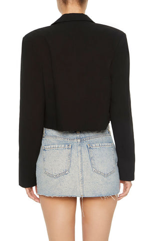 Cropped Double-Breasted Blazer