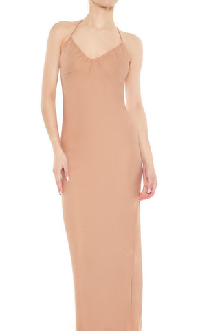 Halter Maxi Column Dress