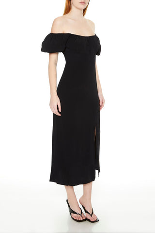 Off-the-Shoulder Midi Dress