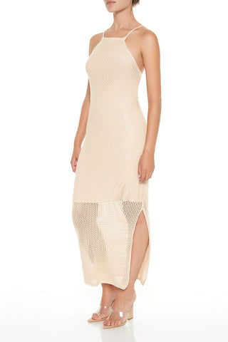 Crochet Halter Maxi Dress