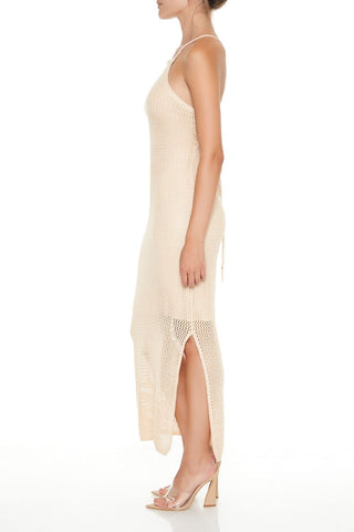 Crochet Halter Maxi Dress