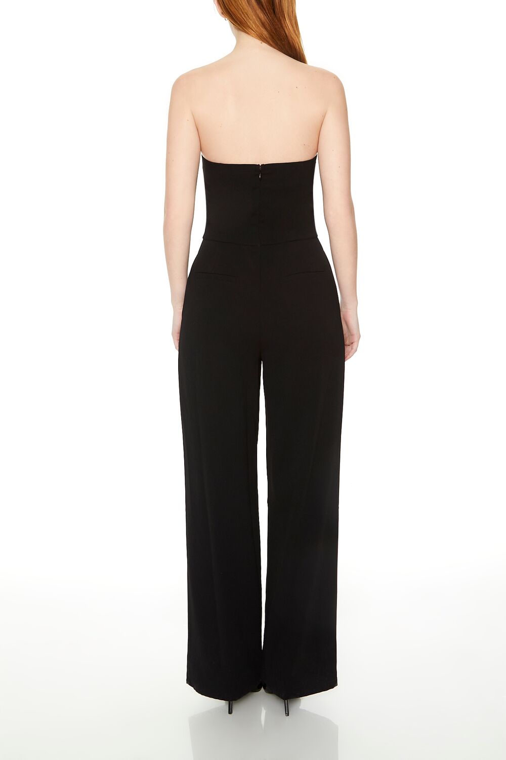  Forever 21 Strapless Straight-Leg Jumpsuit - black - Bonton