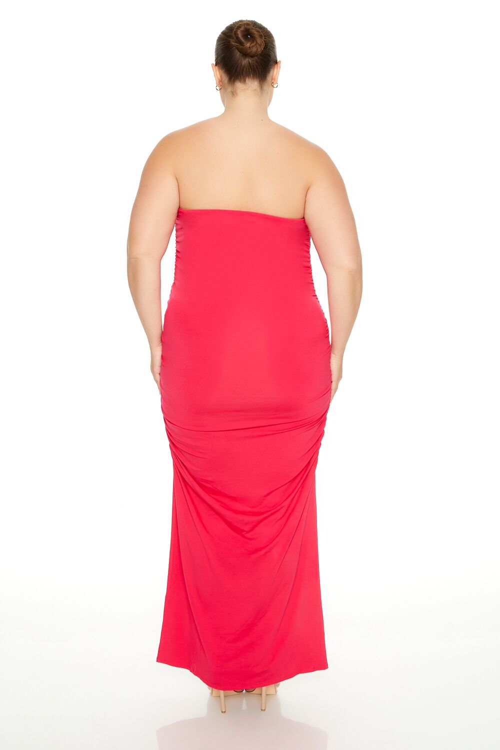 Forever 21 Plus Size Tube Bodycon Maxi Dress - hot-pink-swatch - Bonton