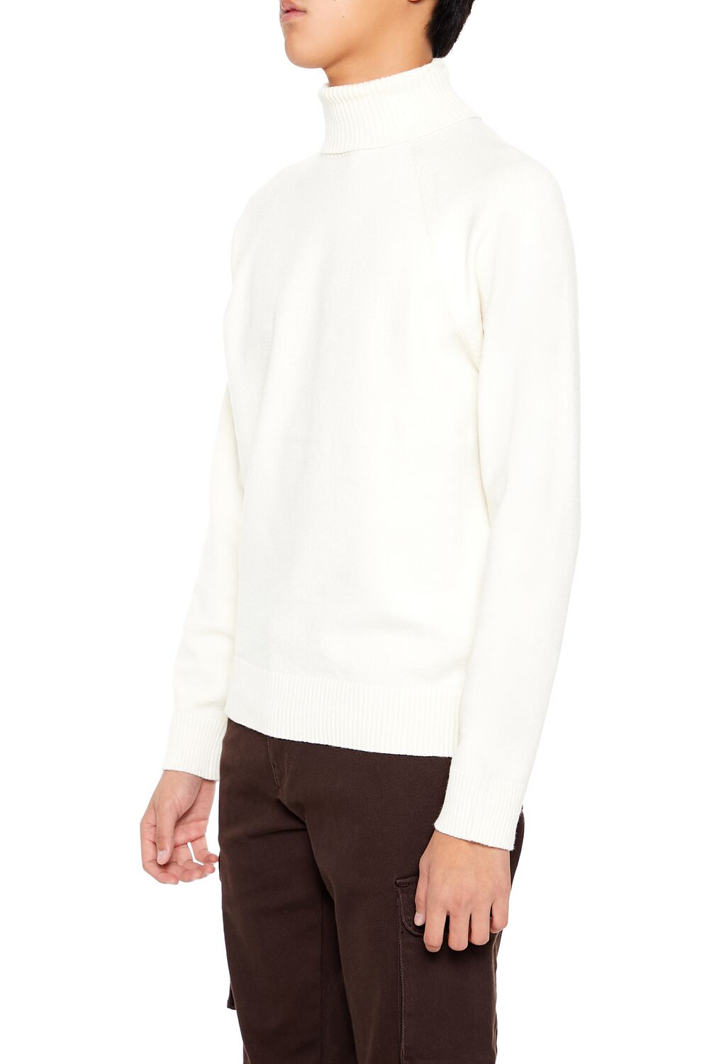  Forever 21 Raglan Turtleneck Sweater - cream - Bonton