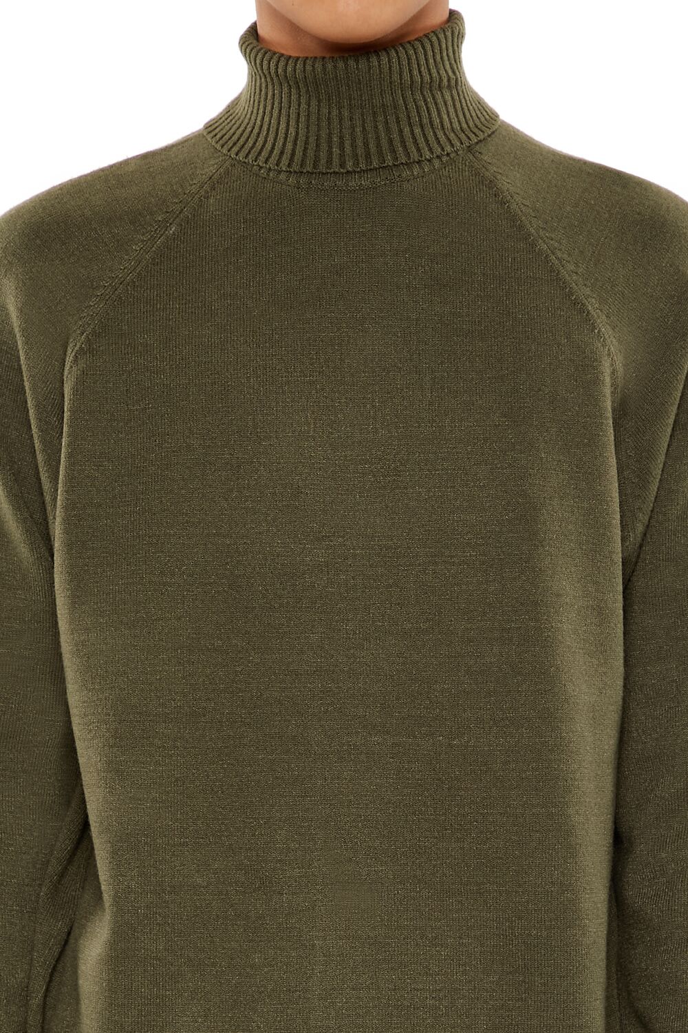  Forever 21 Raglan Turtleneck Sweater - cream - Bonton