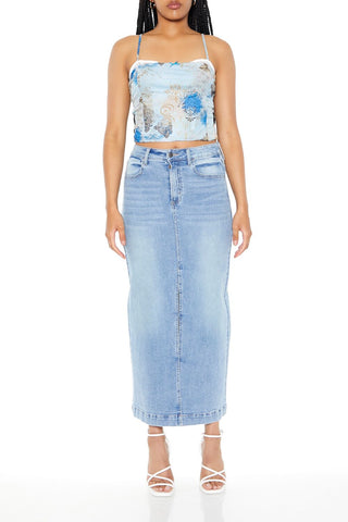 Baroque Print Cropped Cami